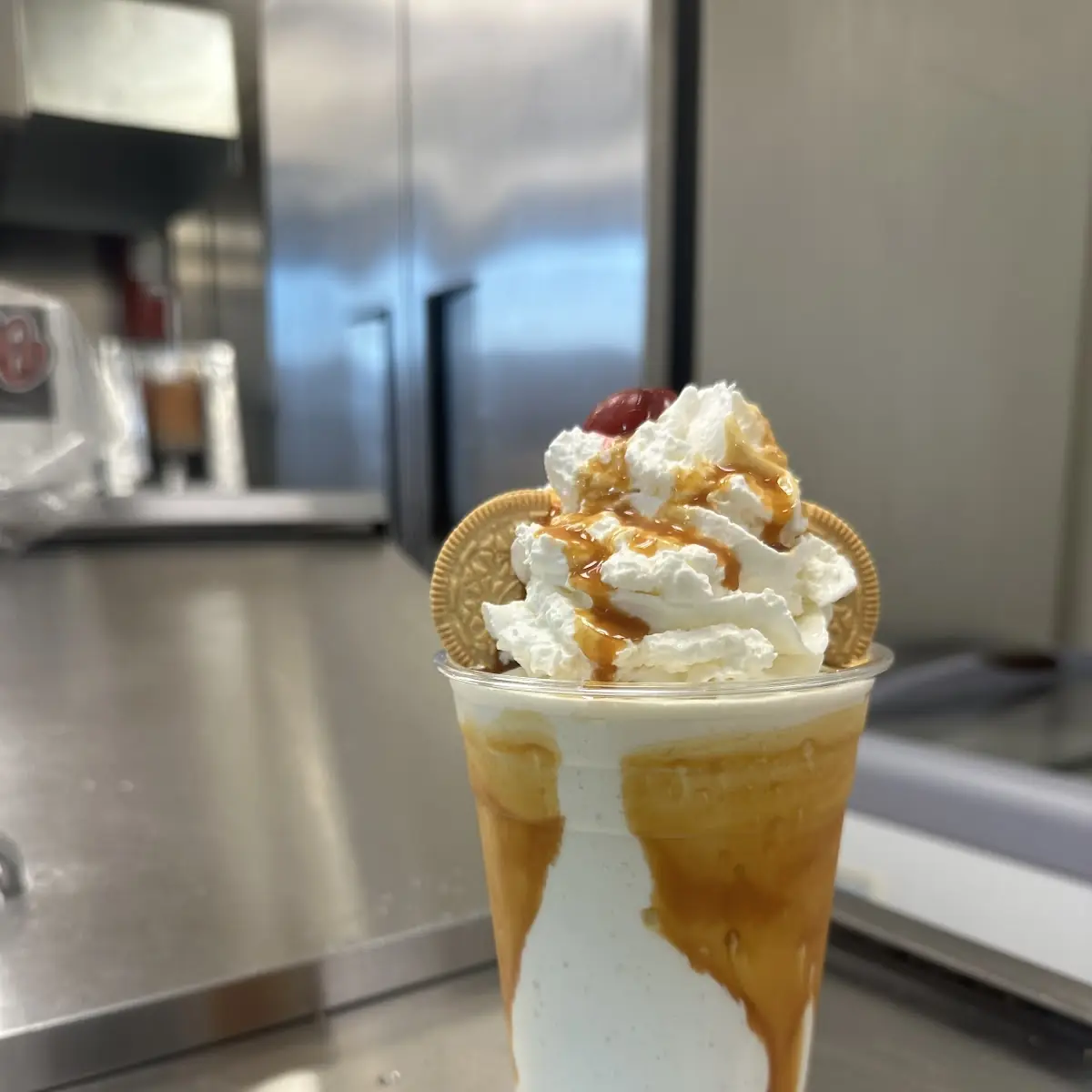 Salted Caramel Golden Oreo Shake