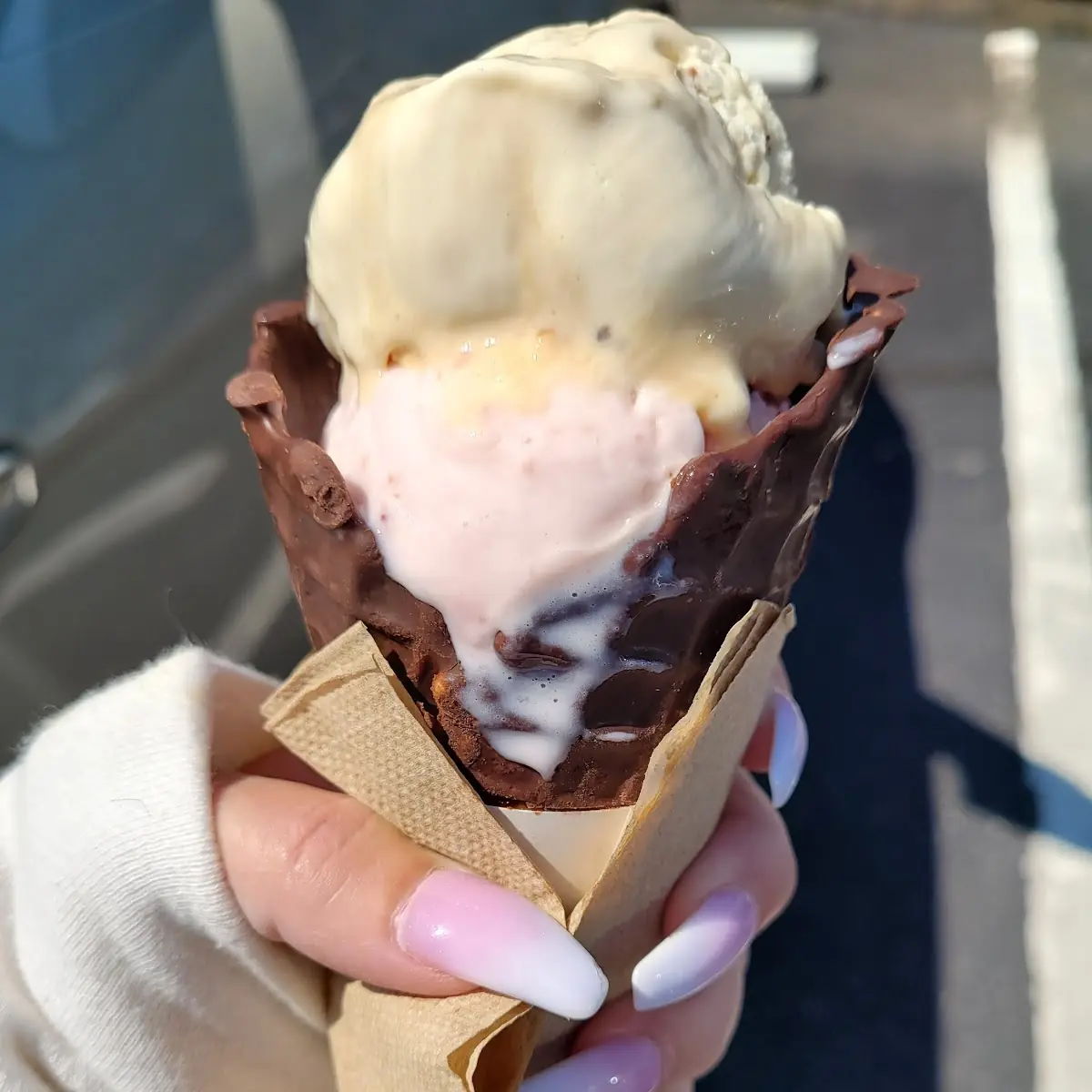 Dipped Waffle Cone