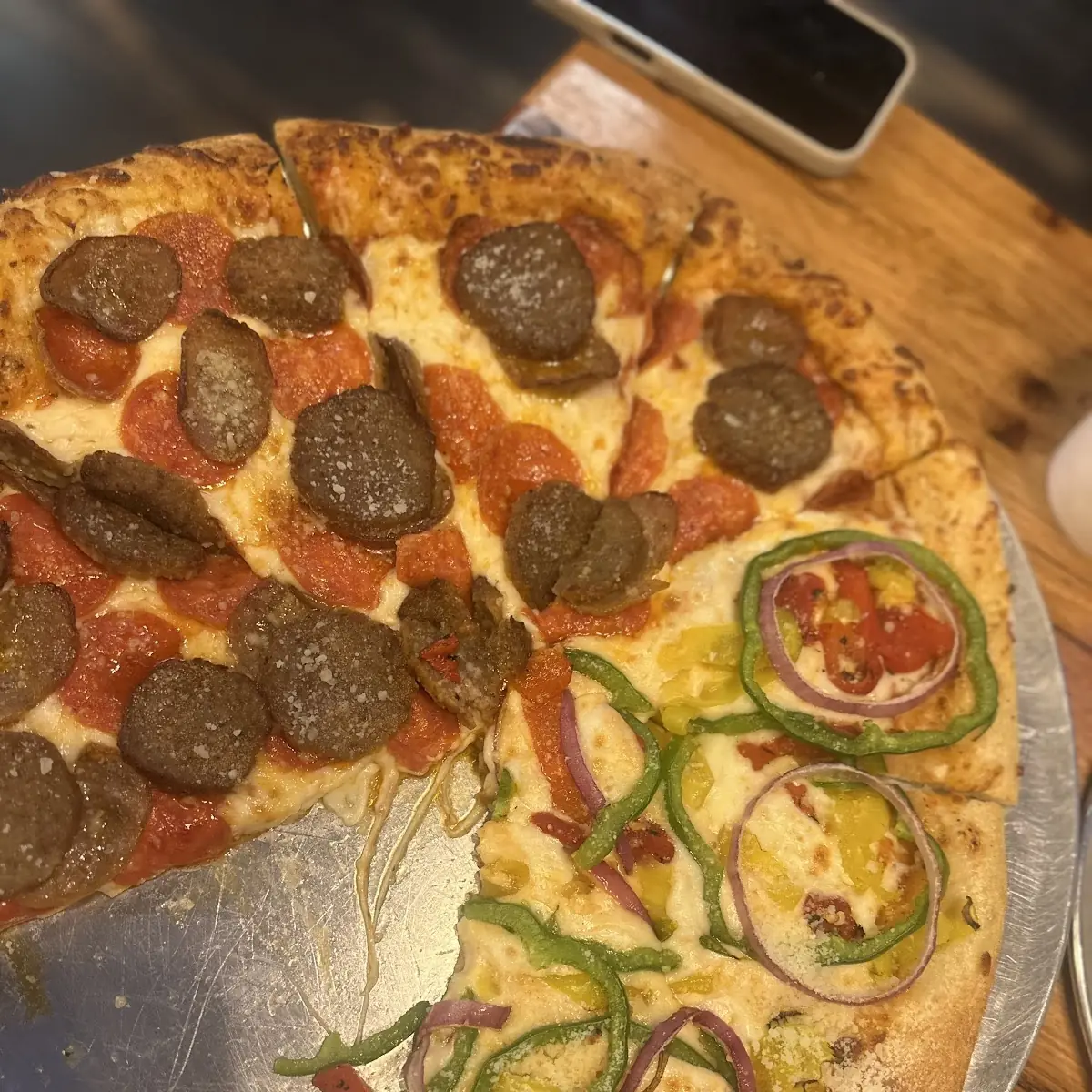 Pepperoni and Sausage Pizza