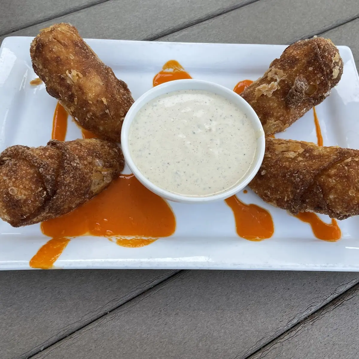 Buffalo Chicken Egg Rolls