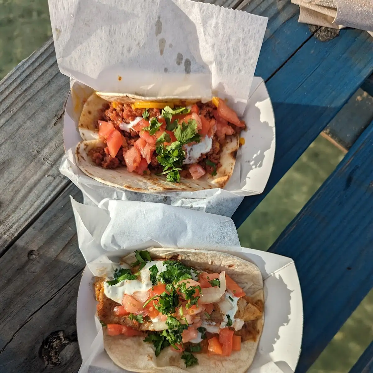 Fish Taco & Chorizo Taco