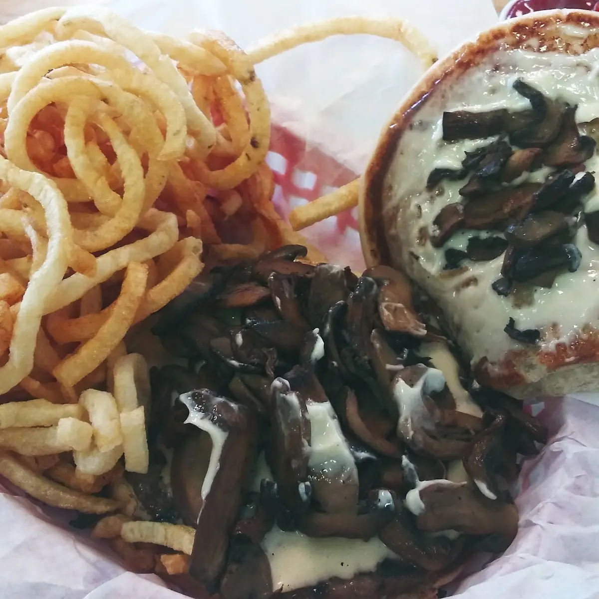 Mushroom Swiss Burger