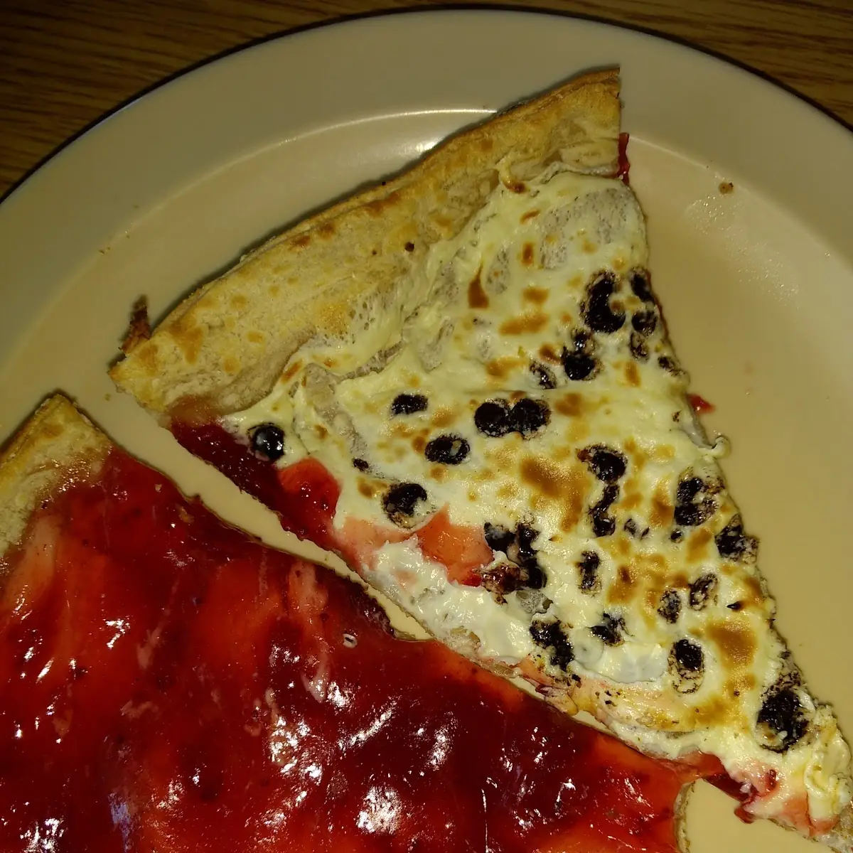 Chocolate Chip and Cherry Pizza