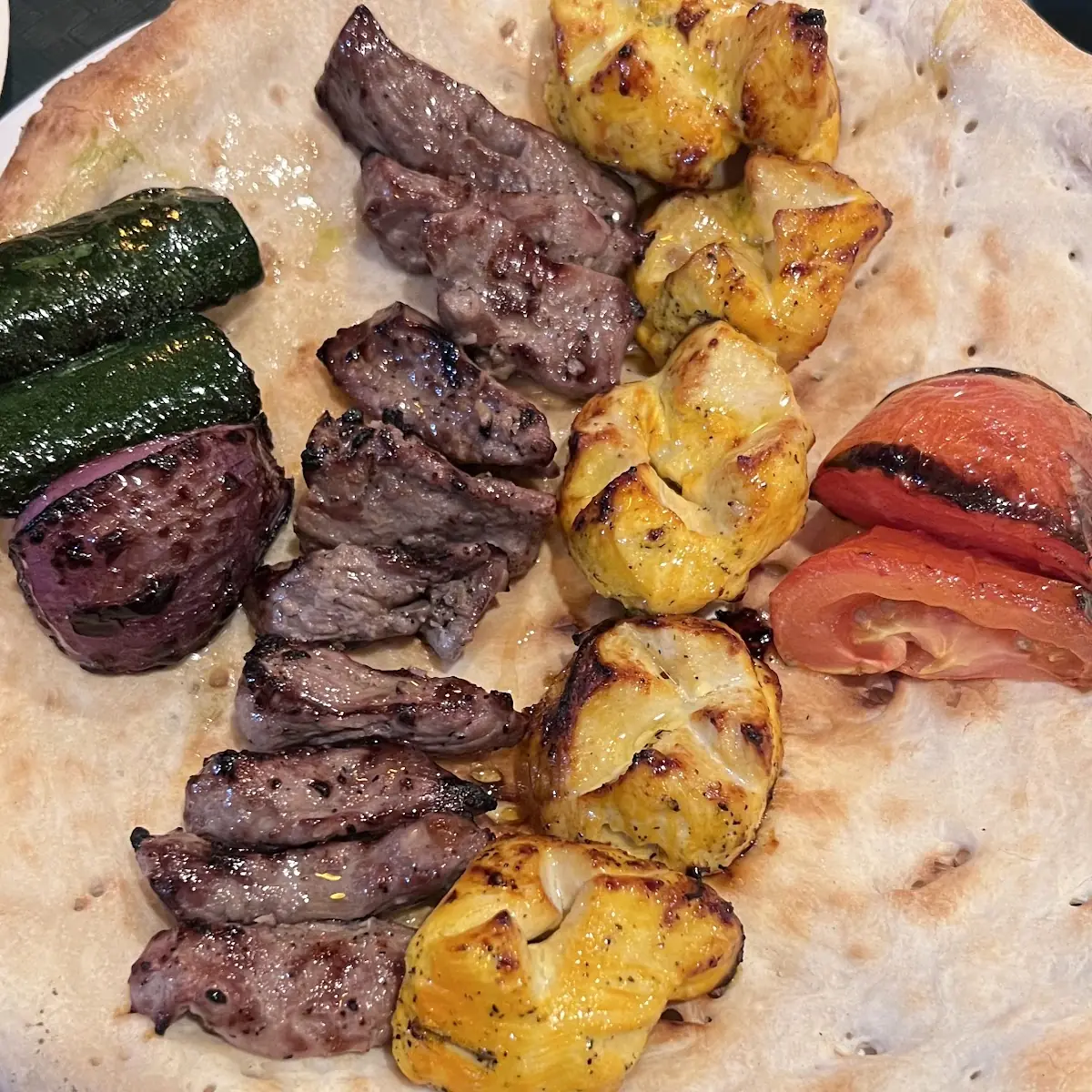 Bread and Grilled Vegetables