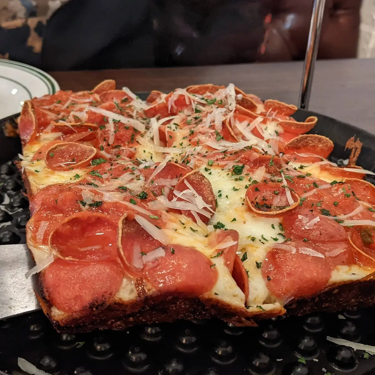 Pepperoni Pizza Detroit Style