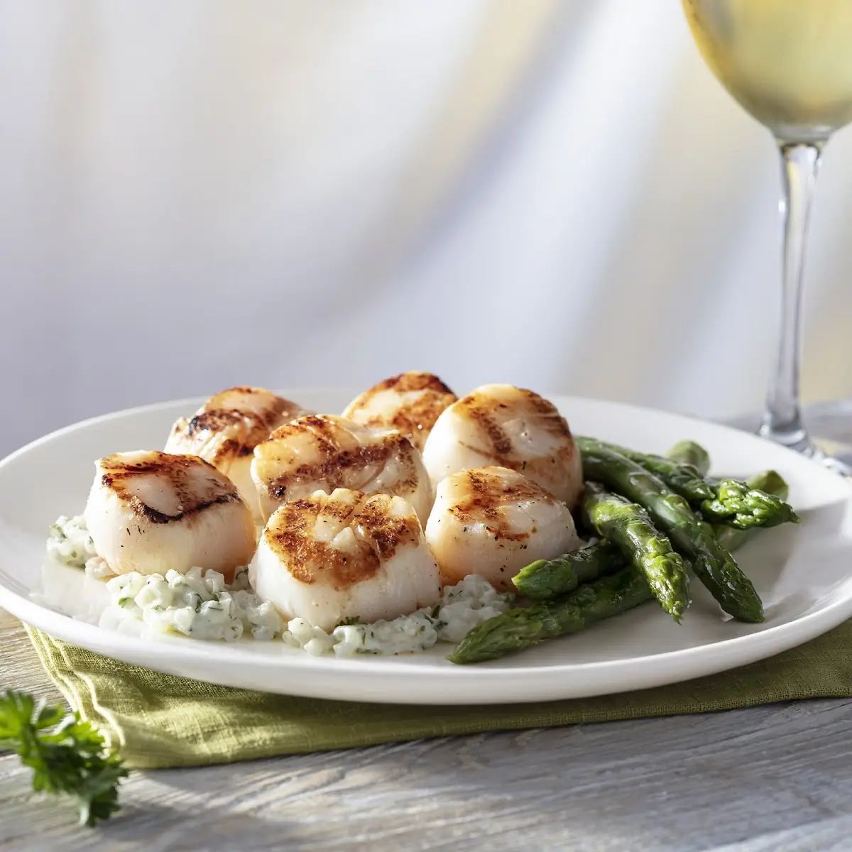 Caramelized Grilled Sea Scallops