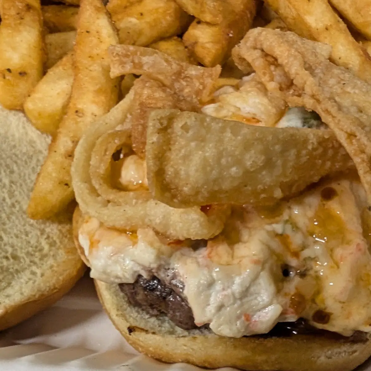 Crab Rangoon Burger