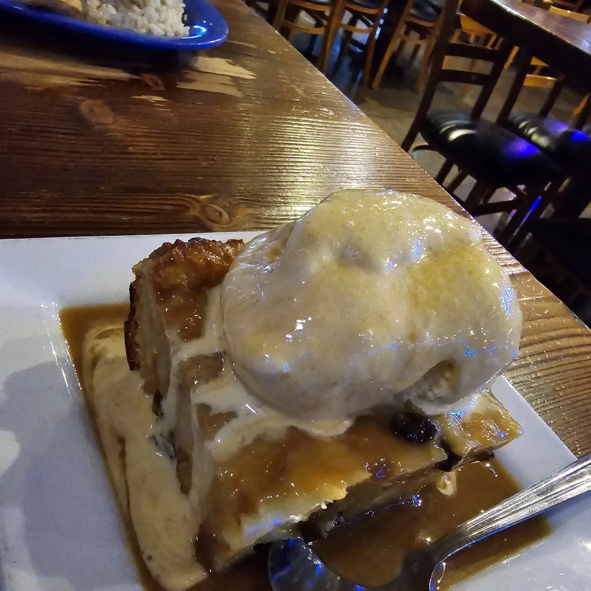 Bread Pudding w/ Ice Cream