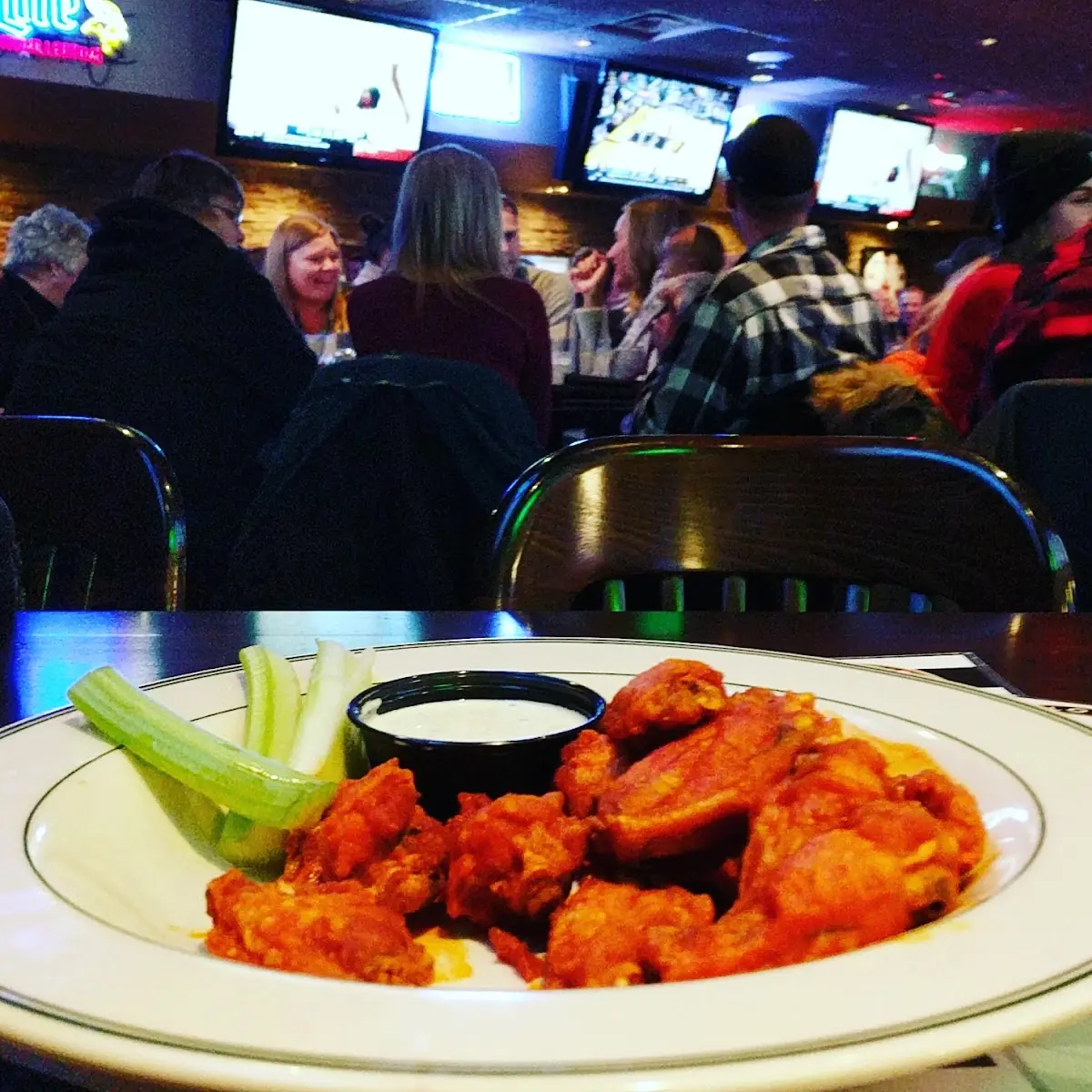 Boneless Buffalo Wings with Bleu Cheese