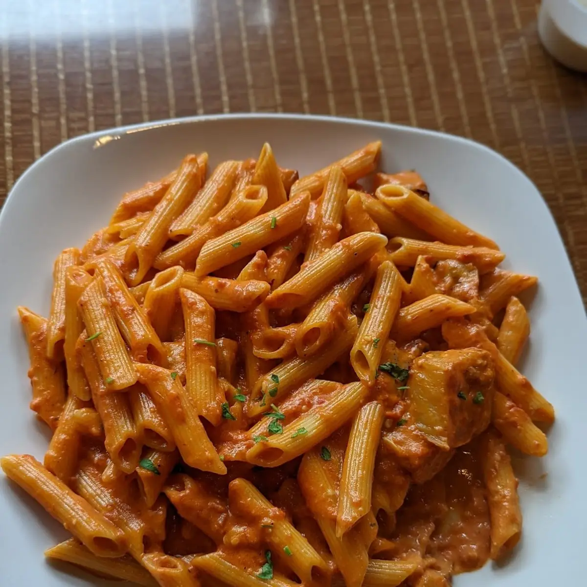 Eggplant Pink Sauce Pasta