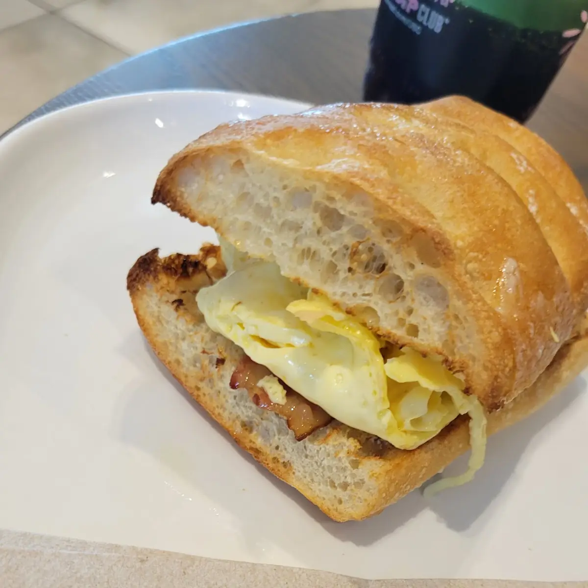 Ciabatta Egg & Cheese Sandwich