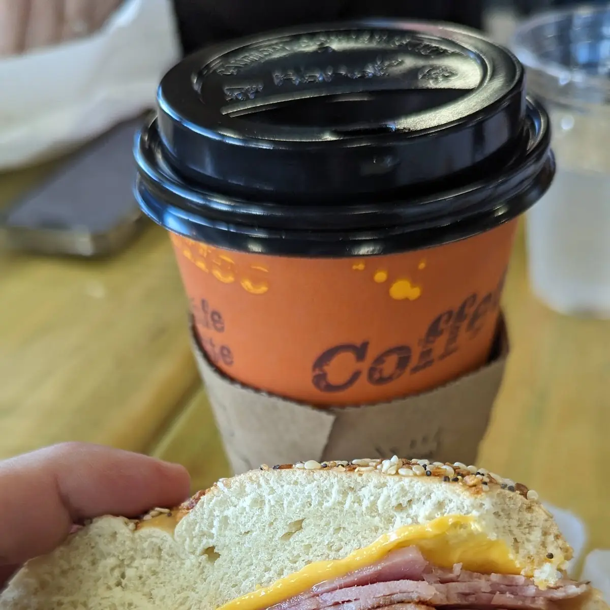Ham Egg & Cheese Bagel