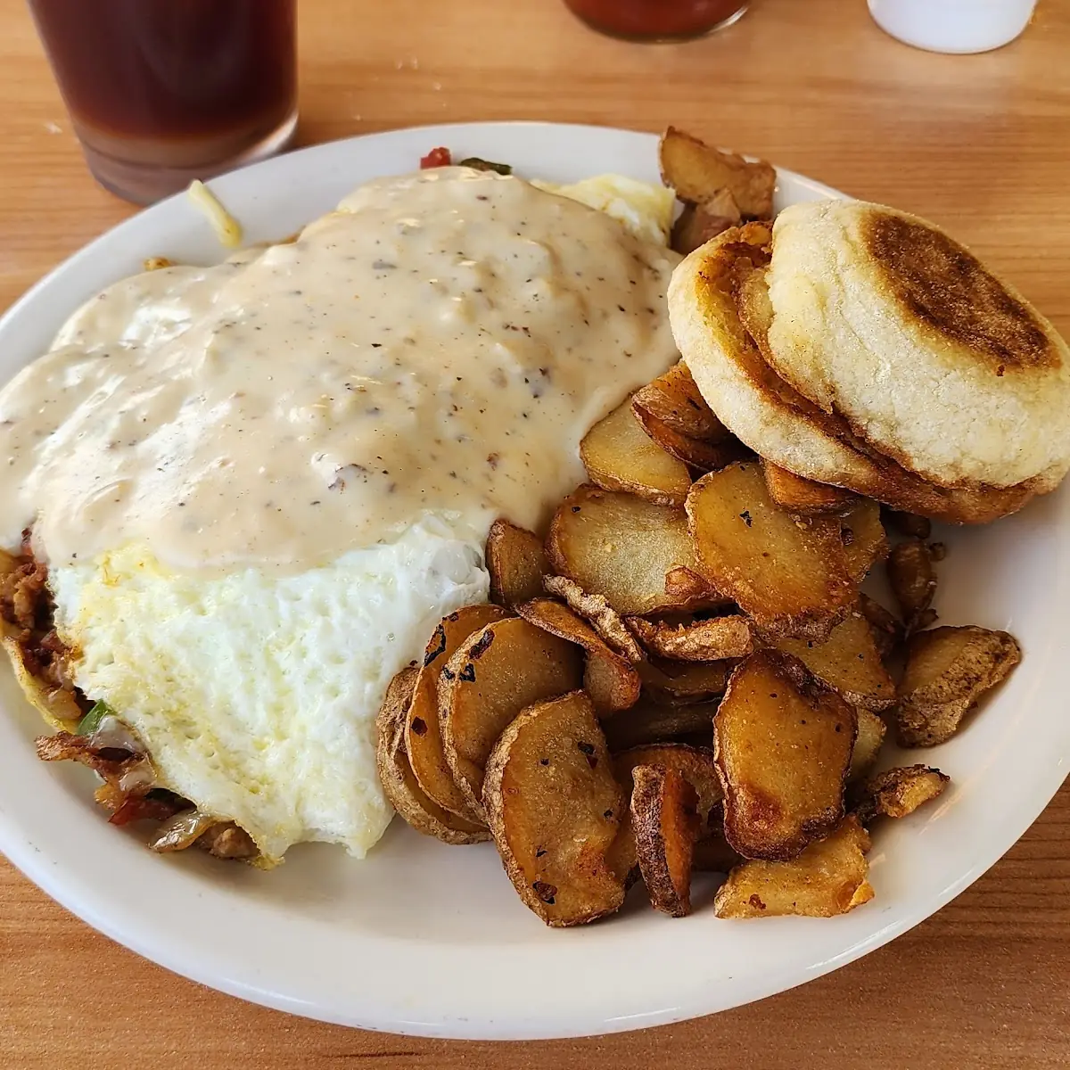 Overload Omelet w American Fries