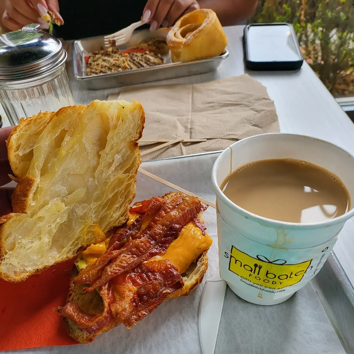 Egg Bacon & Cheddar Sandwich