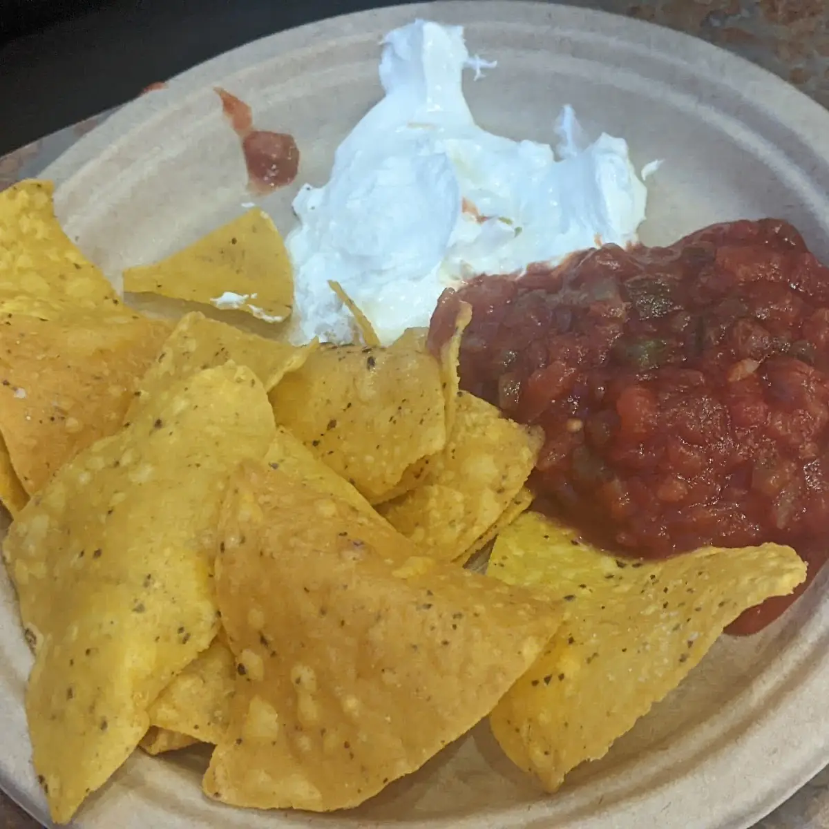 Sour Cream Chips and Salsa