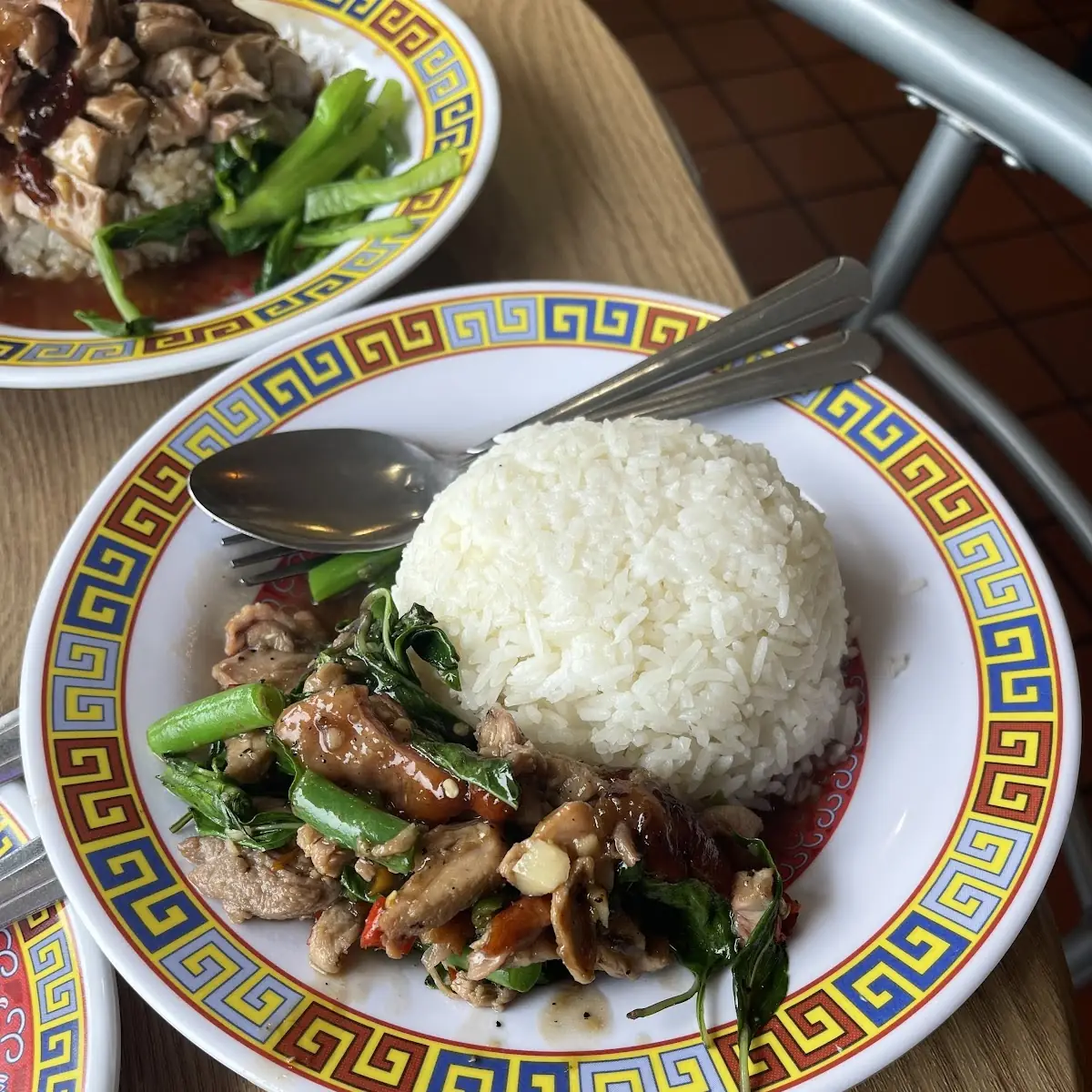 Stir Fried Meat with Vegetables and Rice