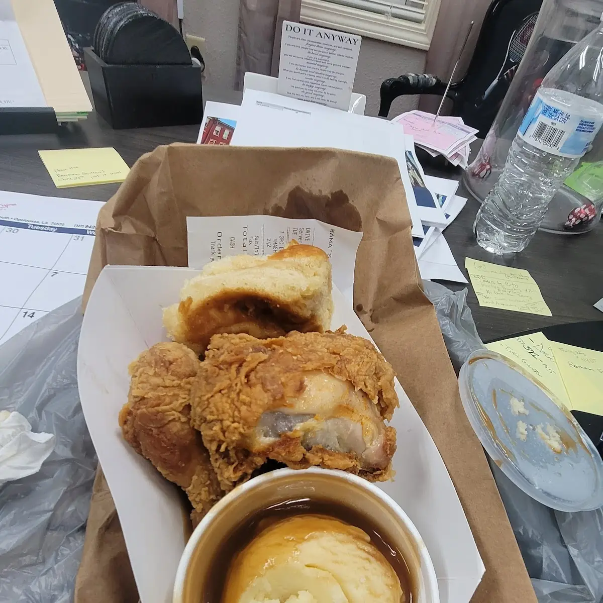 3 PC Fried Chicken with Mashed Potatoes