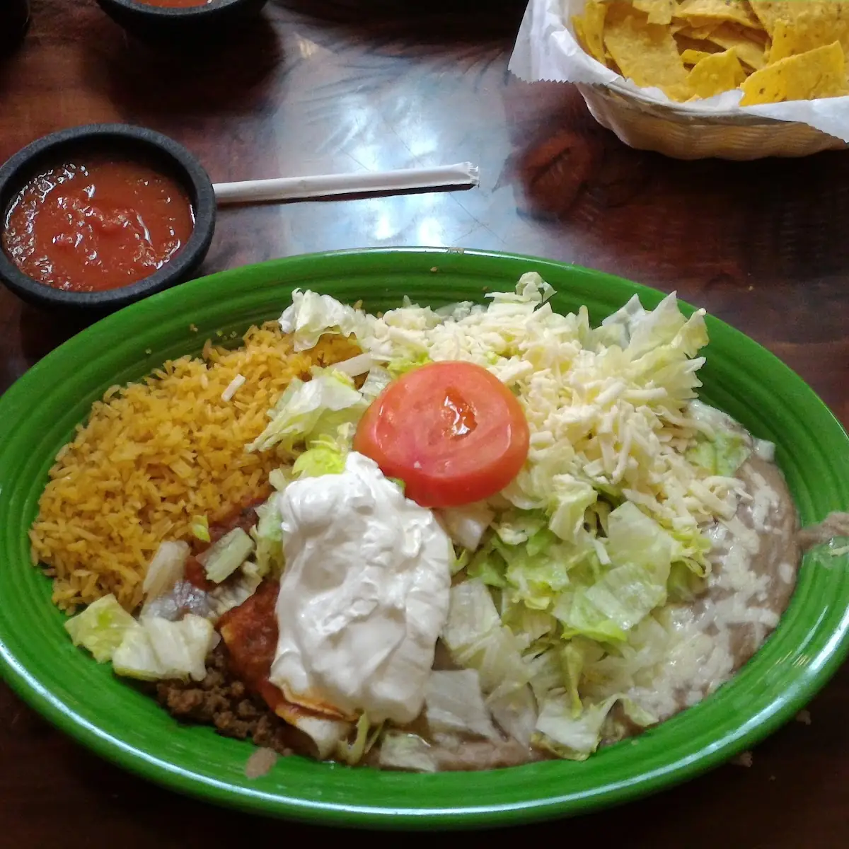 Tostaguac Chile Relleno & Mexican Rice Combo
