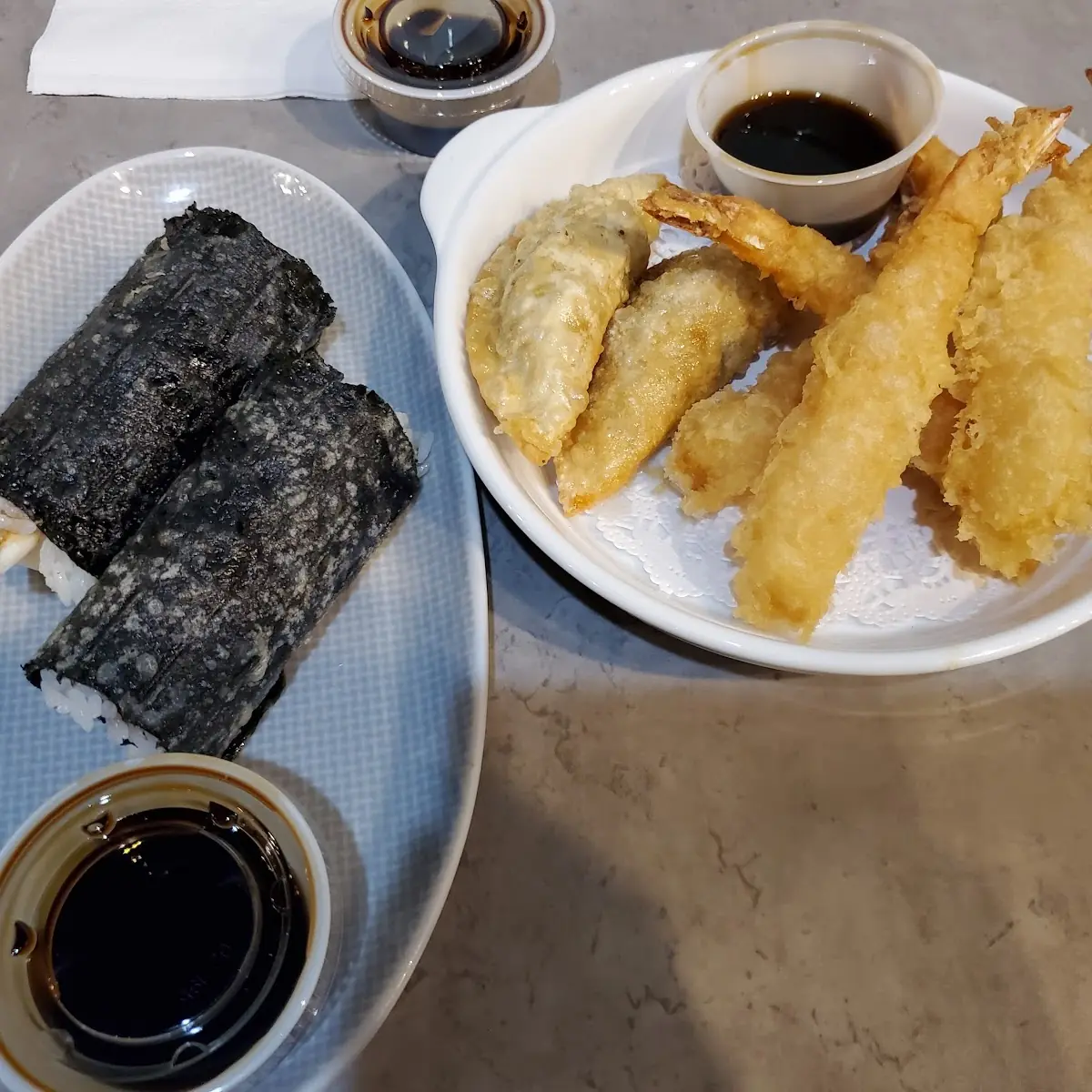 Tempura Shrimp and Mandu
