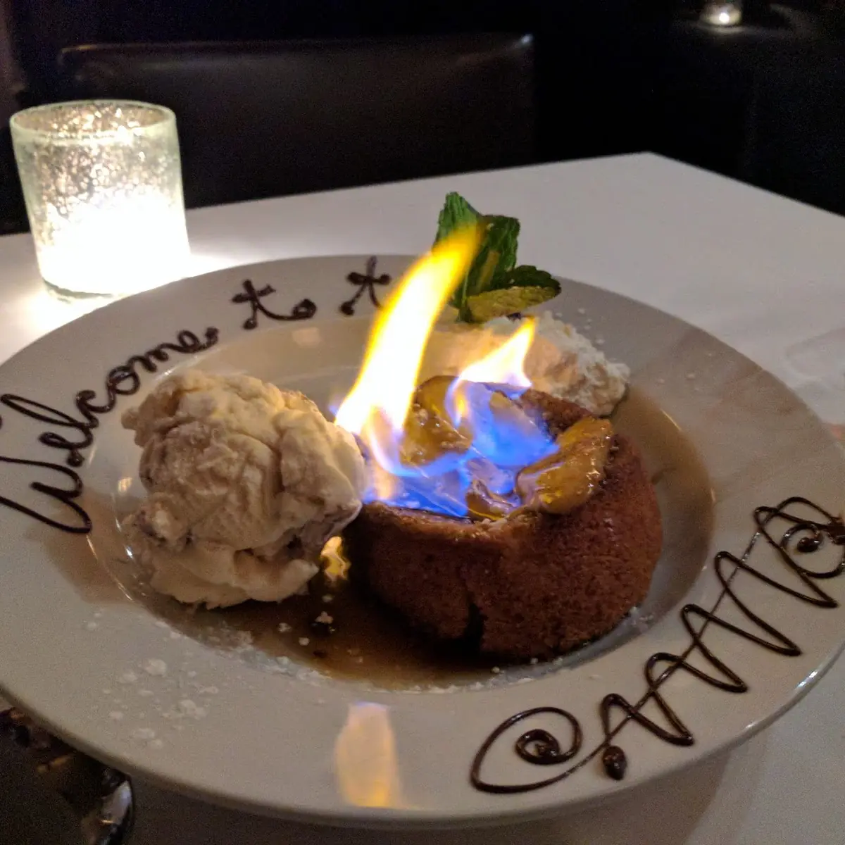 Bananas Foster on Fire