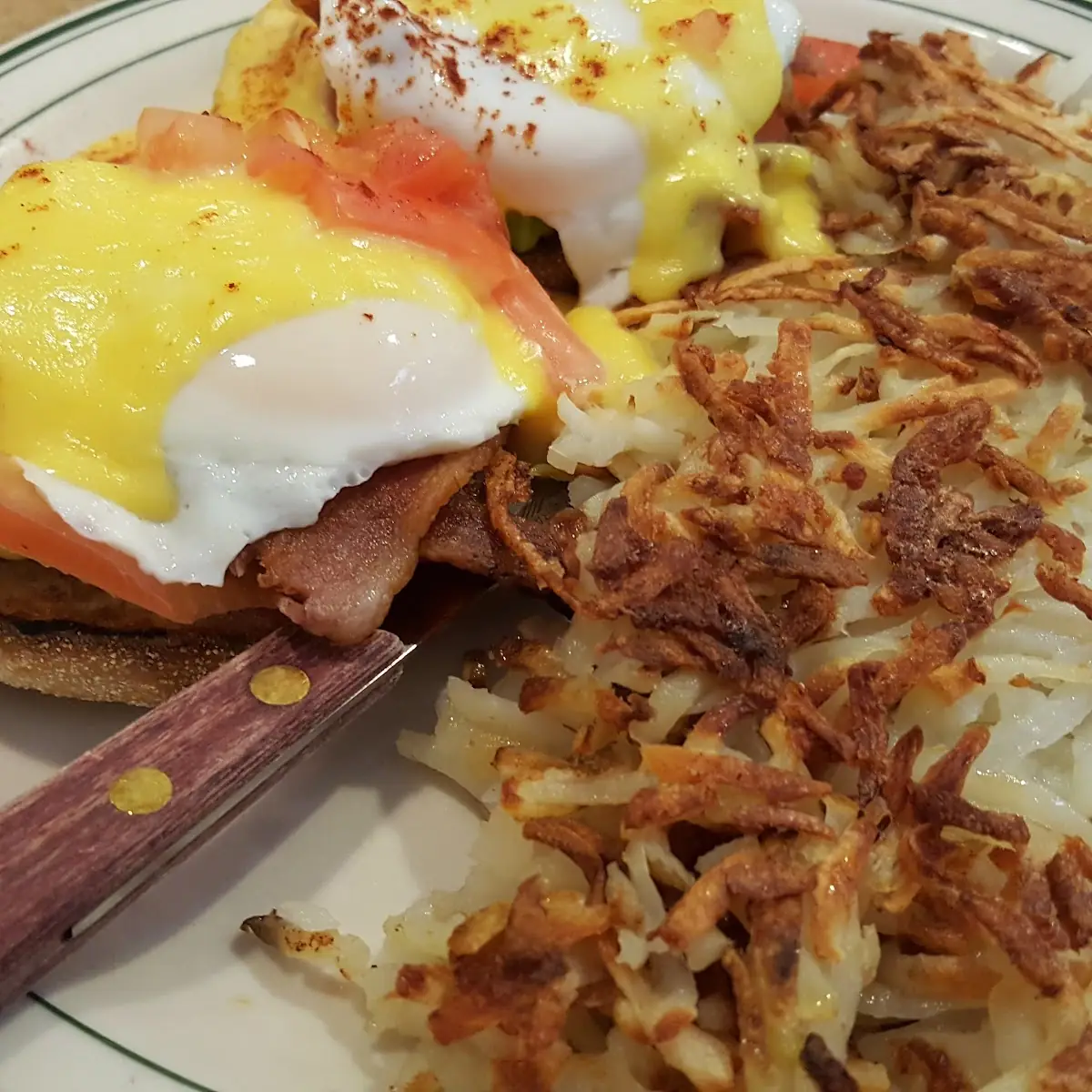 Corned Beef Hash with Eggs and Biscuit and Gravy