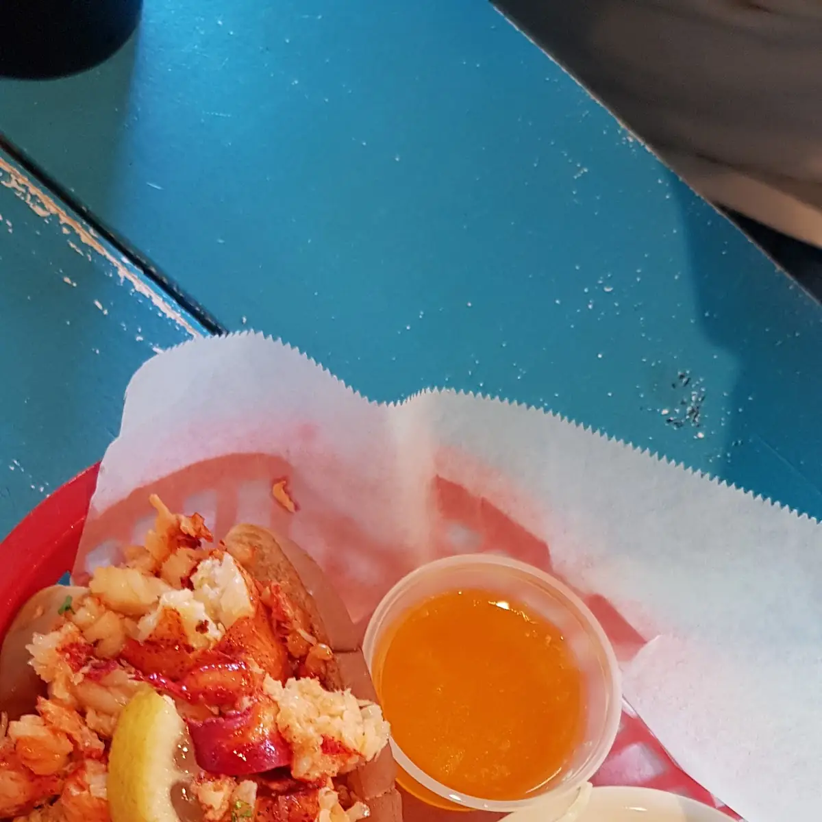 Lobster Roll with Coleslaw