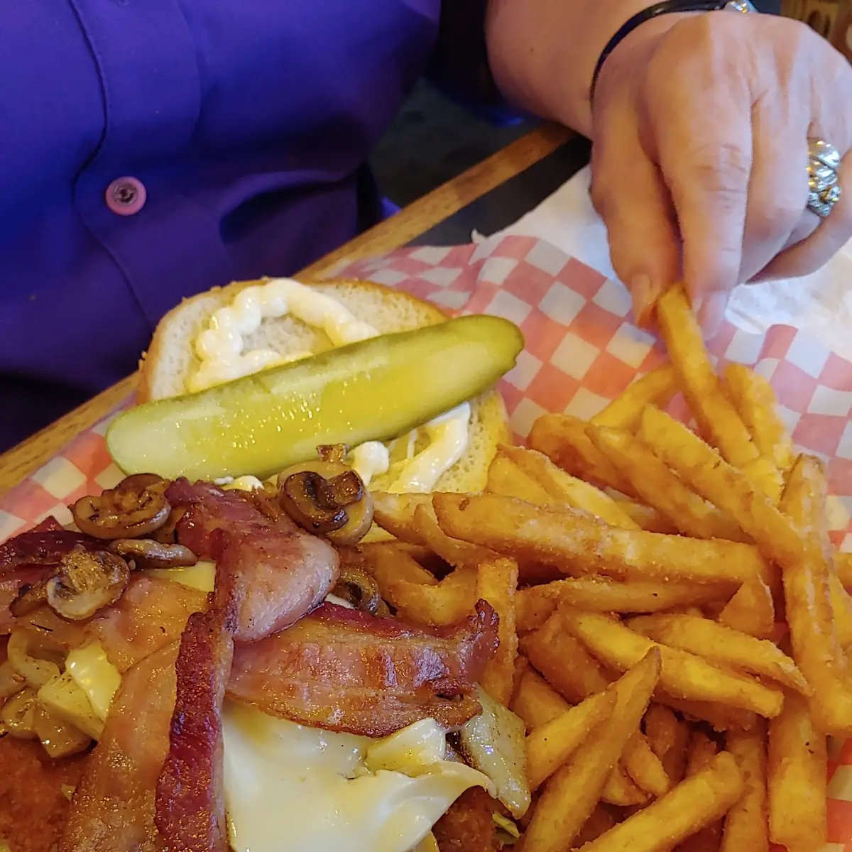 Loaded Schnitzel Burger