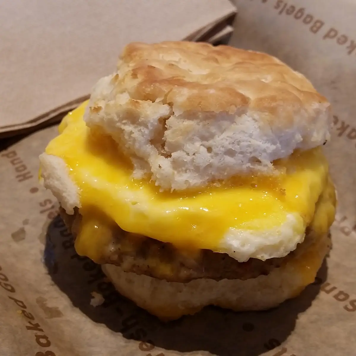 Sausage Egg and Cheese Biscuit