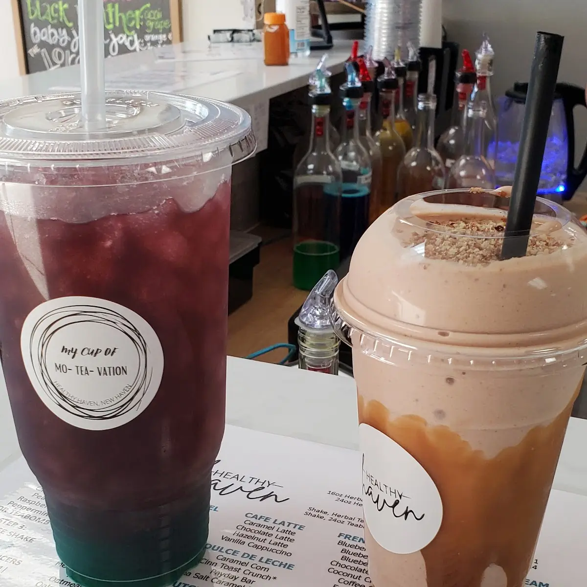 Ninja Turtle Teabomb and a Turtle Cheesecake Shake