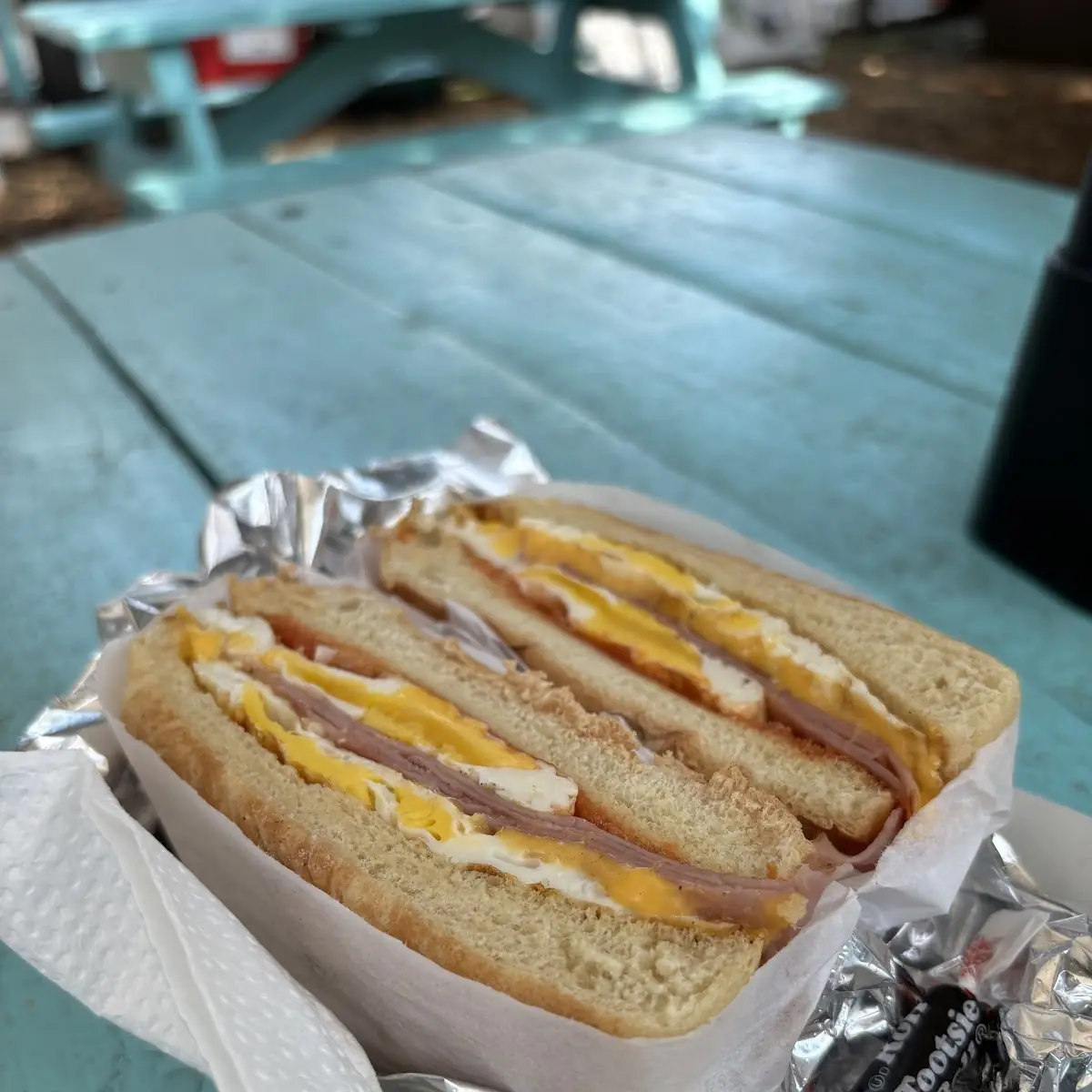 Ham Egg & Cheese Breakfast Sandwich
