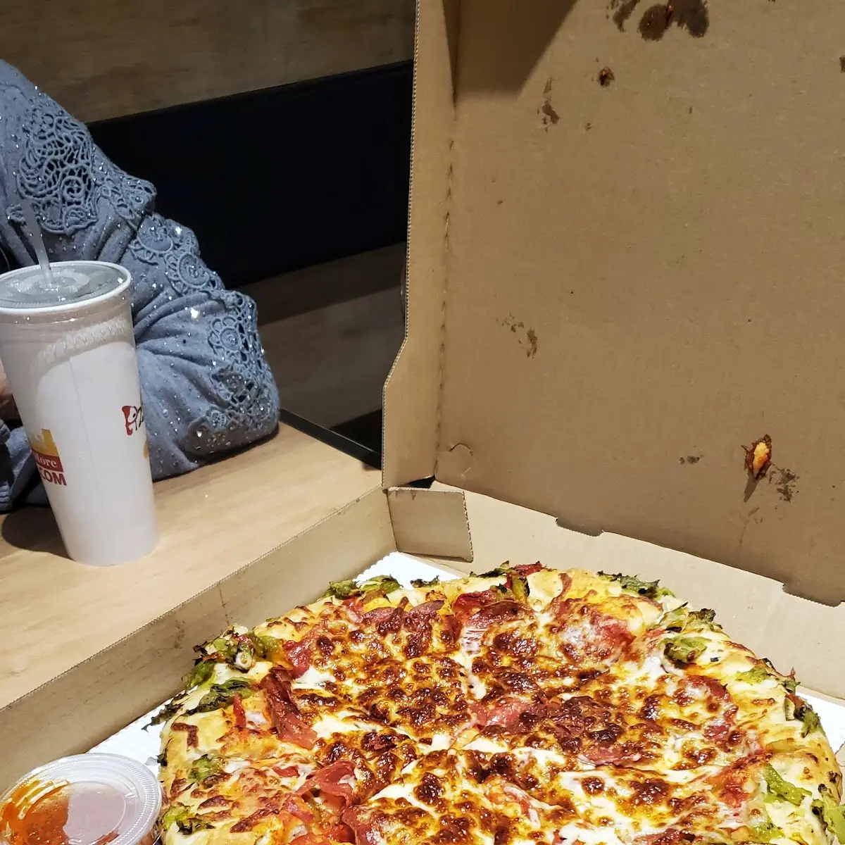 Green Chili Cheese Crust Pizza