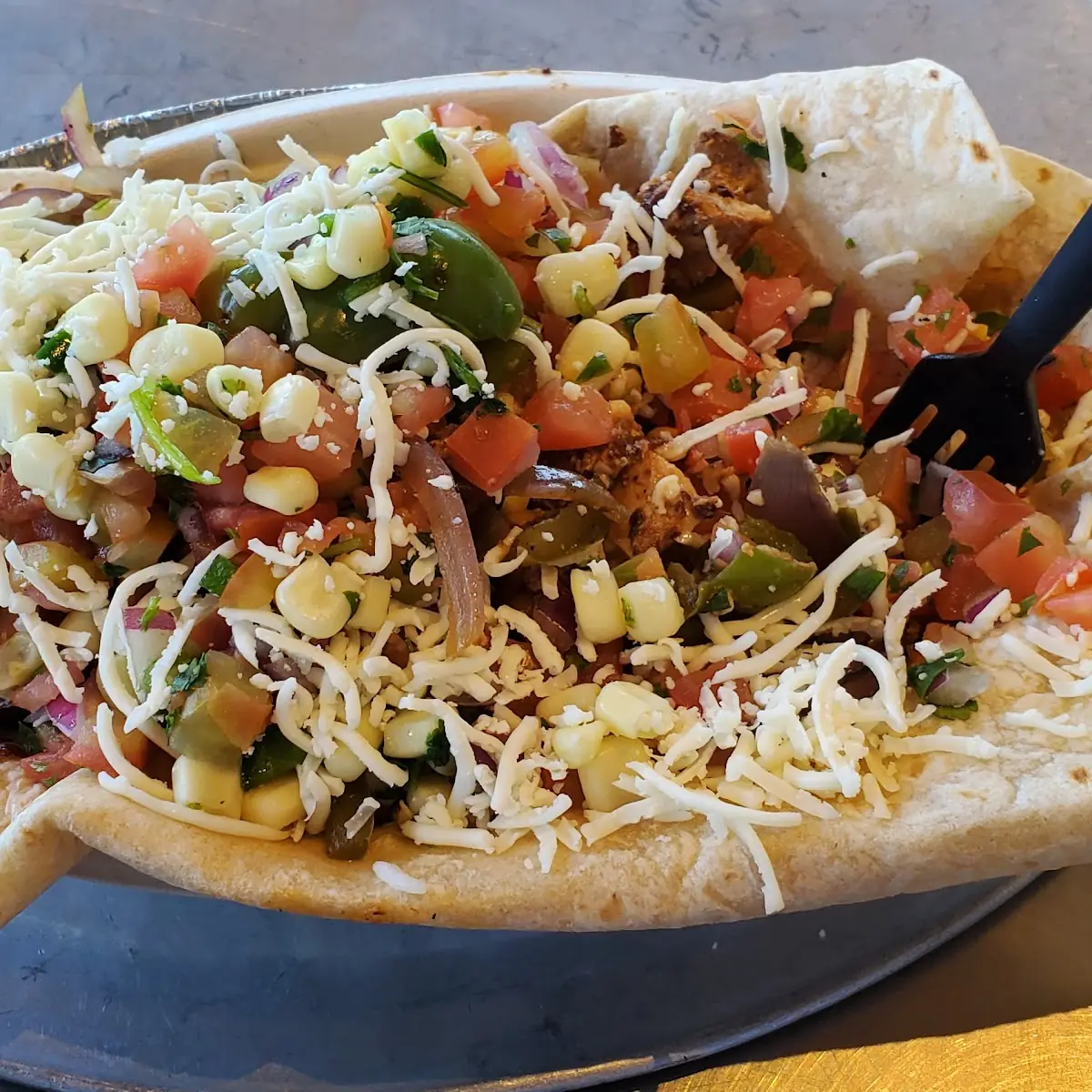 Chicken Bowl with Extra Tortilla