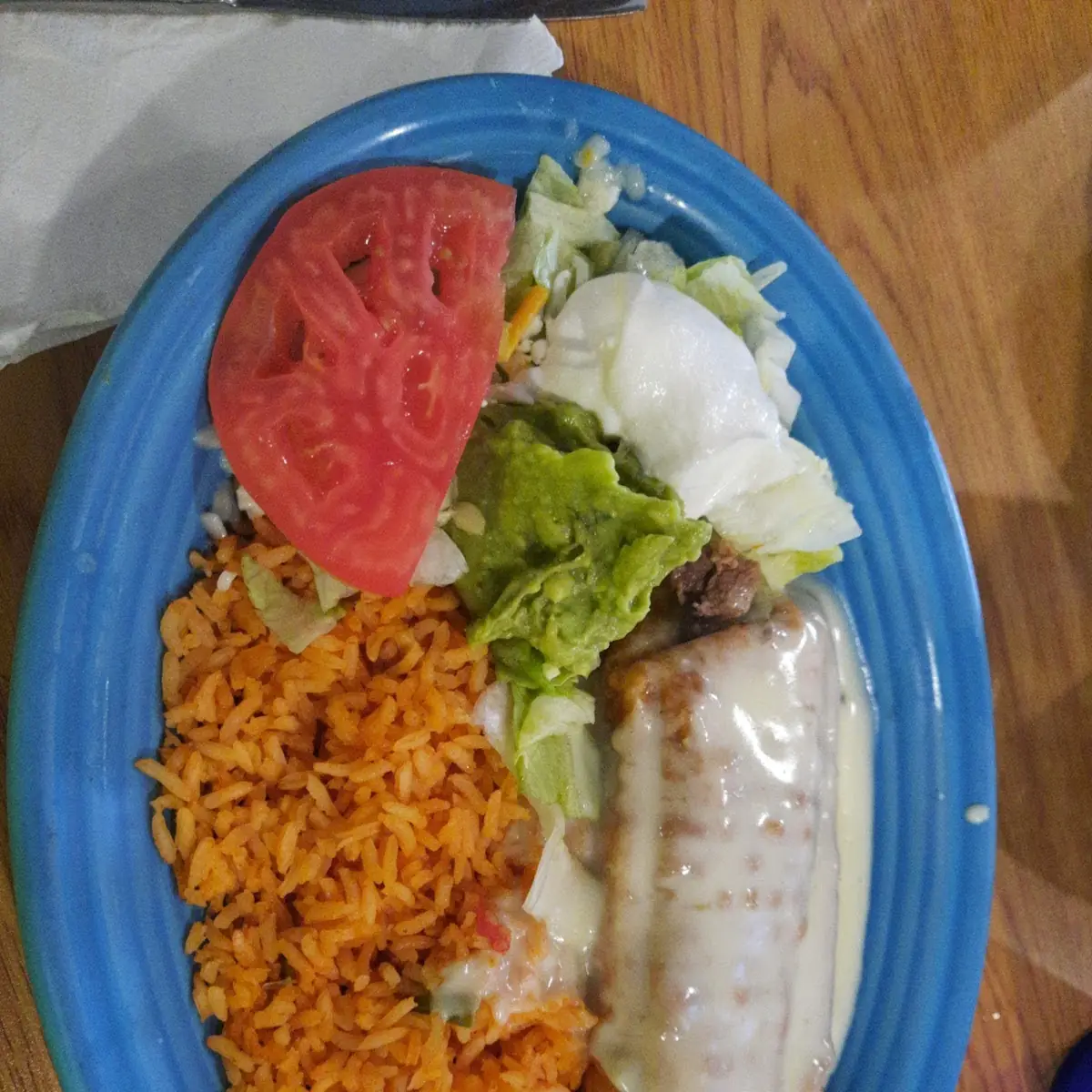 C. Mushroom and Cheese Burrito, Vegetable Tostada & Fried Beans