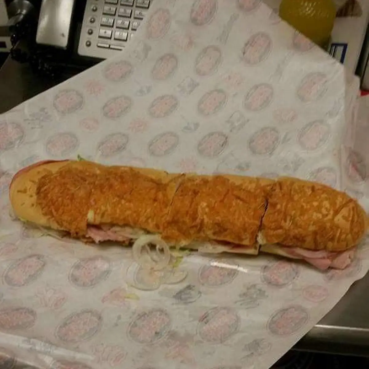 Italian Sub on Rosemary Parm Bread