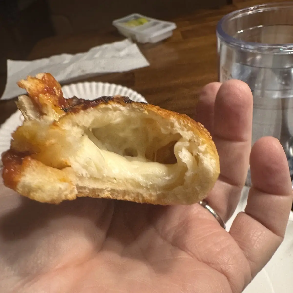 Stuffed Crust Pizza over Cooked