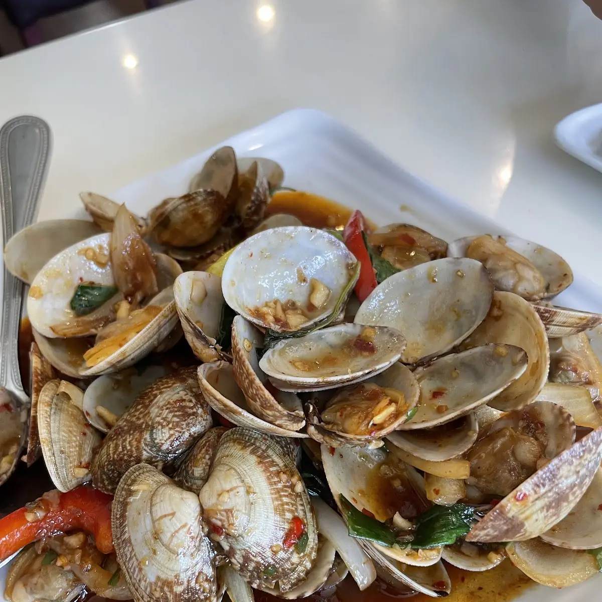 Clams with Chili Paste a La Carte
