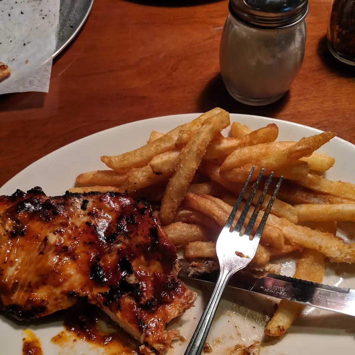 Barbeque Chicken and Fries