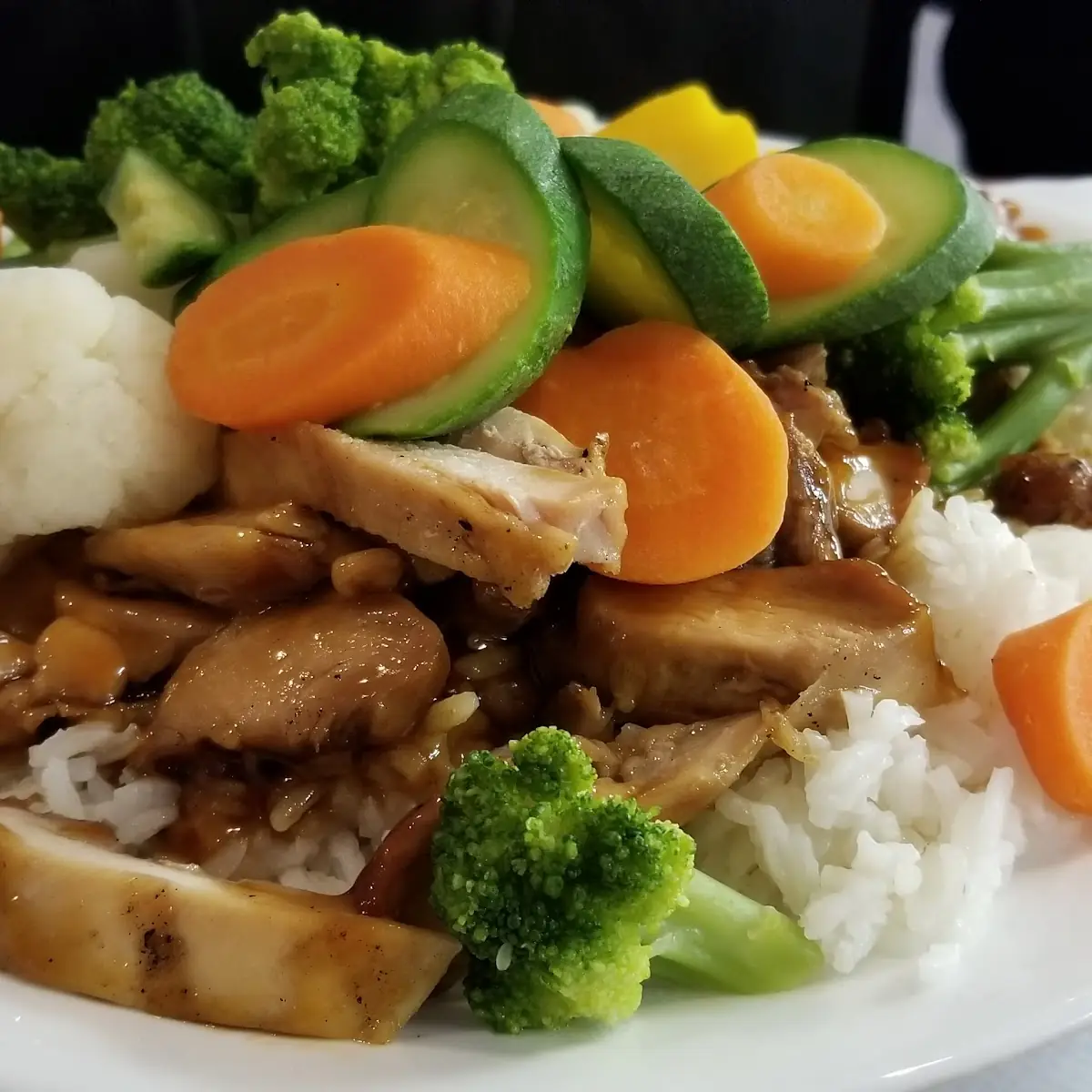Chicken Teriyakiwith Steamed Vegetables