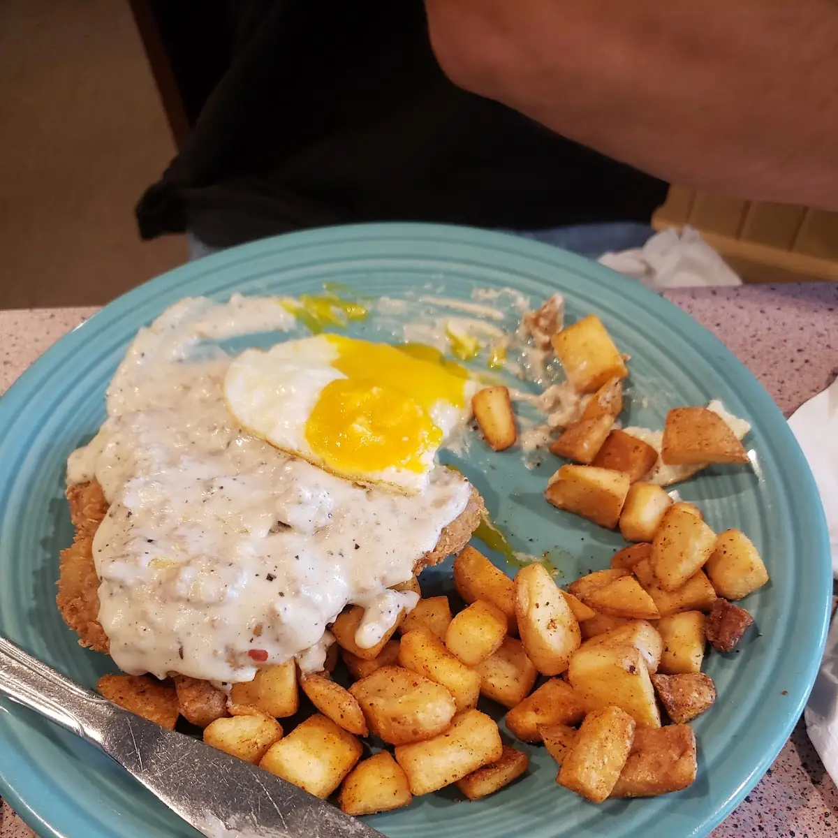 Country Fried Steak and Eggs