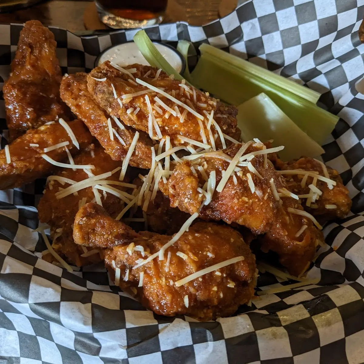 Wings and House Side Salad
