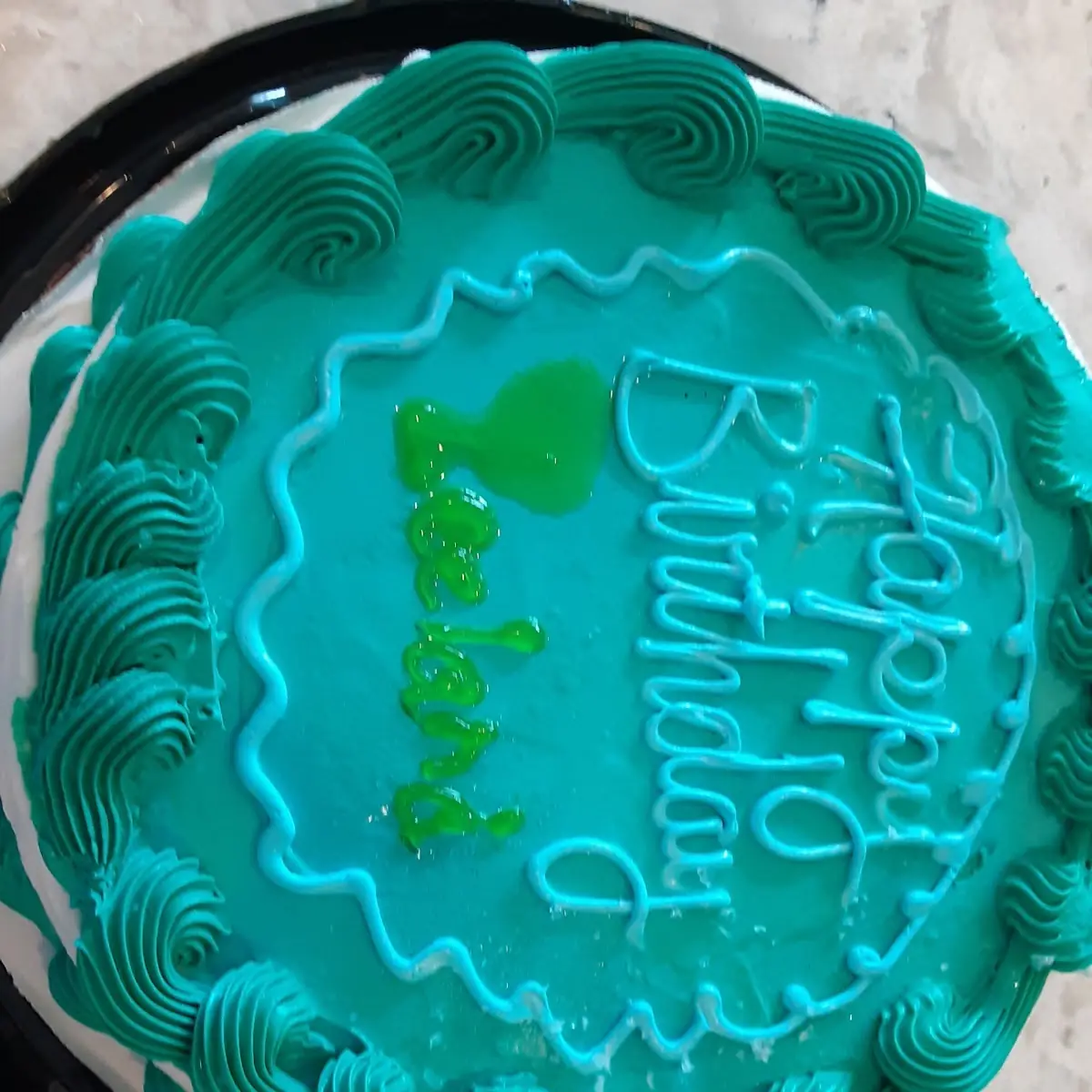 Birthday Cake with Poorly Written Name
