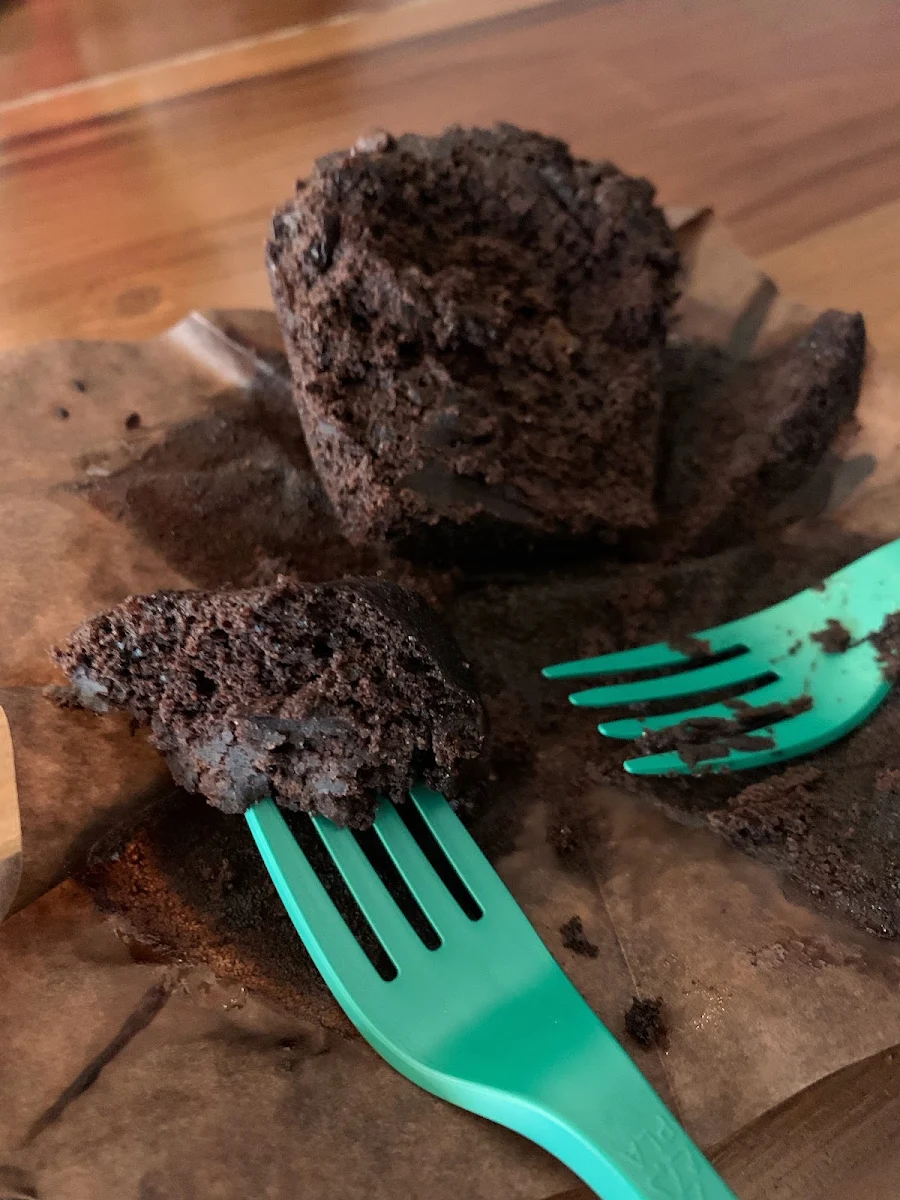 Vegan Double Chocolate Chip Muffin