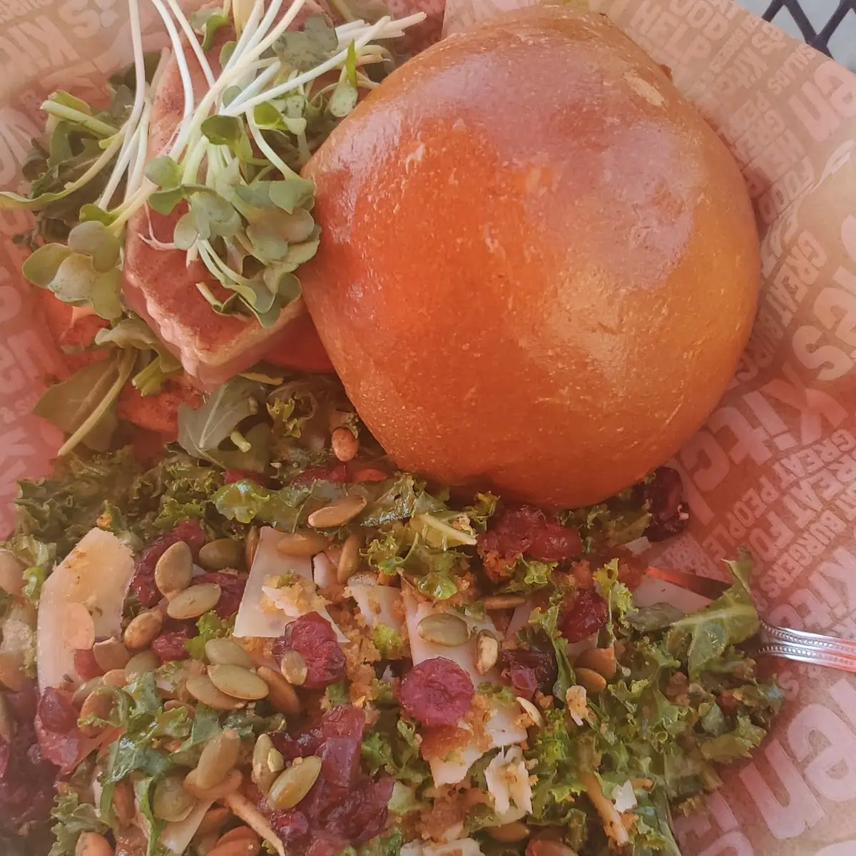 Ahi Sandwich Kale Salad
