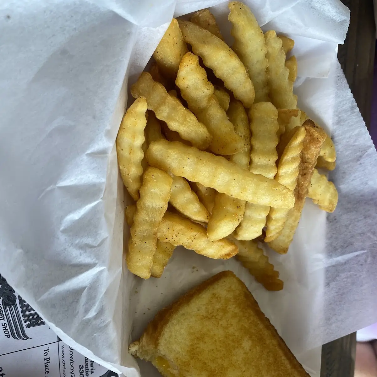 Grilled Cheese and Fries