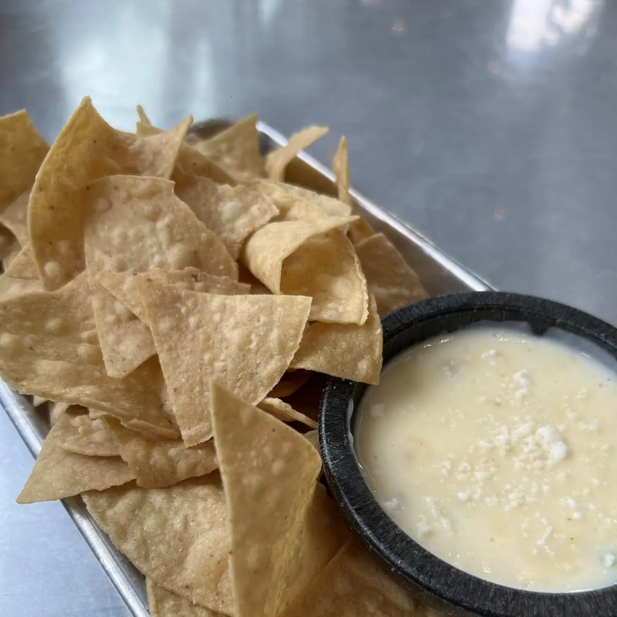 Tortilla Chips with Salsa and Lime