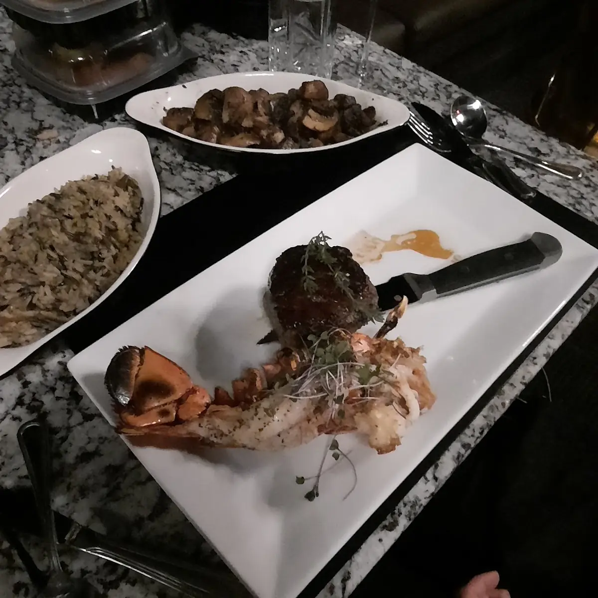 Filet Mignon and Lobster Tail