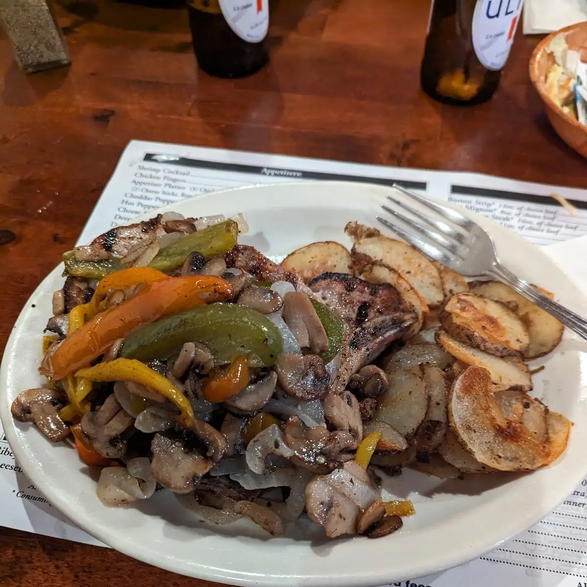 Pork Chops with Onions and Peppers