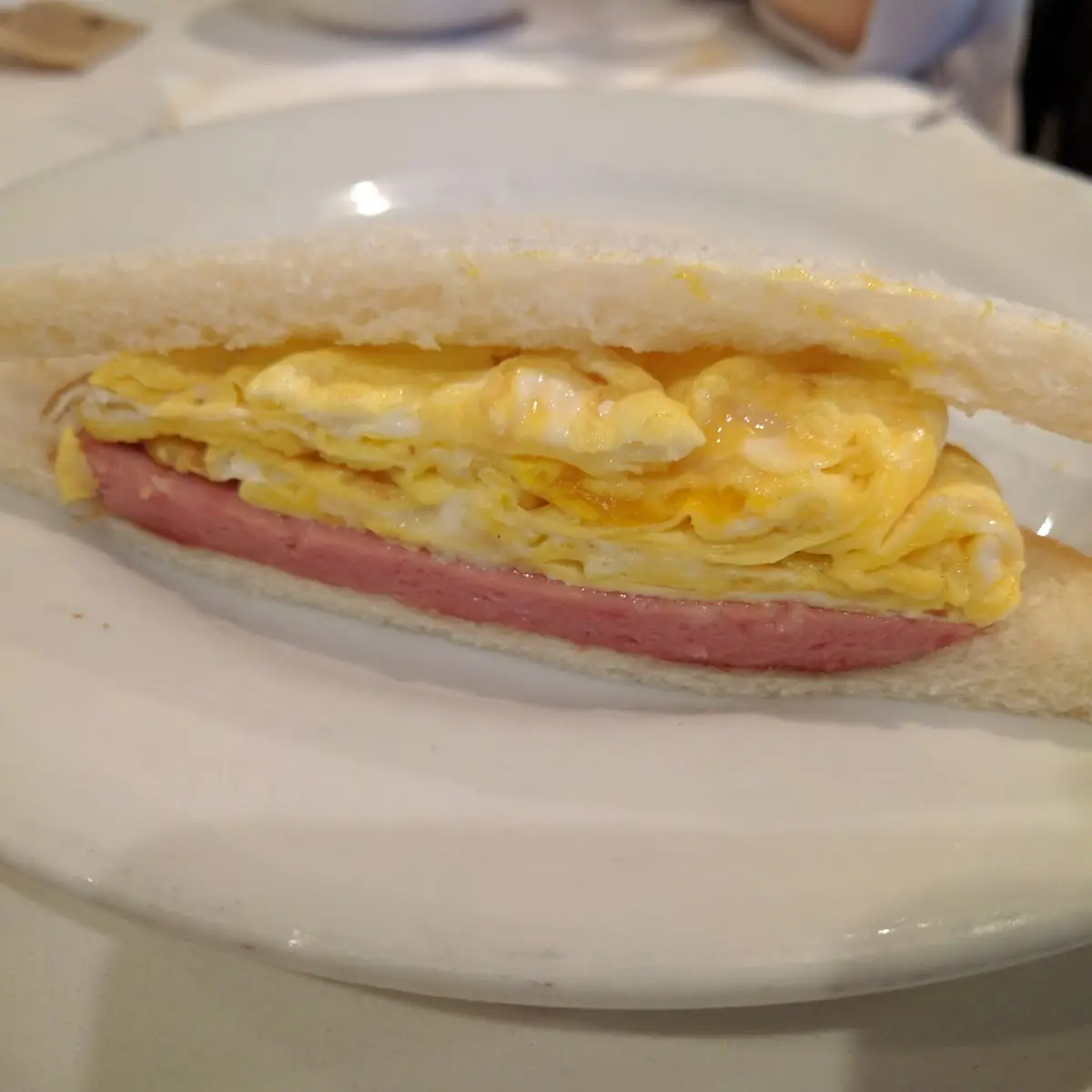 H K Style Spam or Ham & Egg Sandwich