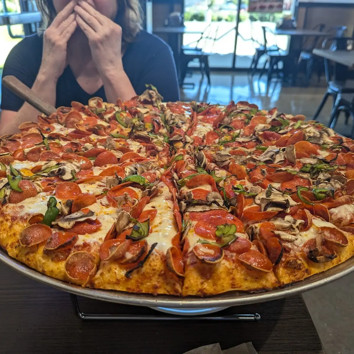 Mountain Sized Supreme Pizza