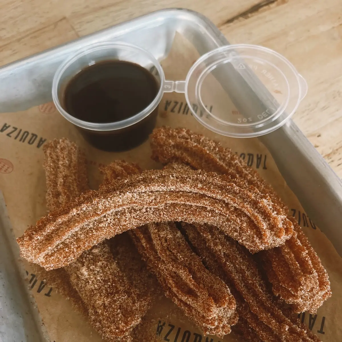 Churros with Warm Dark Chocolate